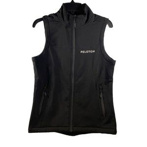 Stormtech Peloton Women’s Black Softshell Vest Performance Cycling Full Zip Sz S